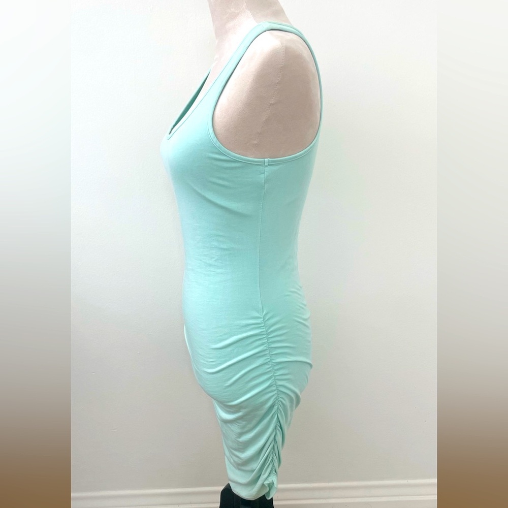 bobi Tiffany Blue Sea-foam Sleeveless Mini Dress - Picture 5 of 6